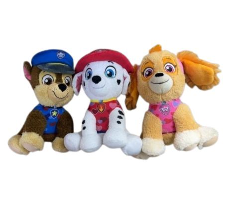 (Mis 3+) PAW PATROL Peluche 23cm – 3ass…x8